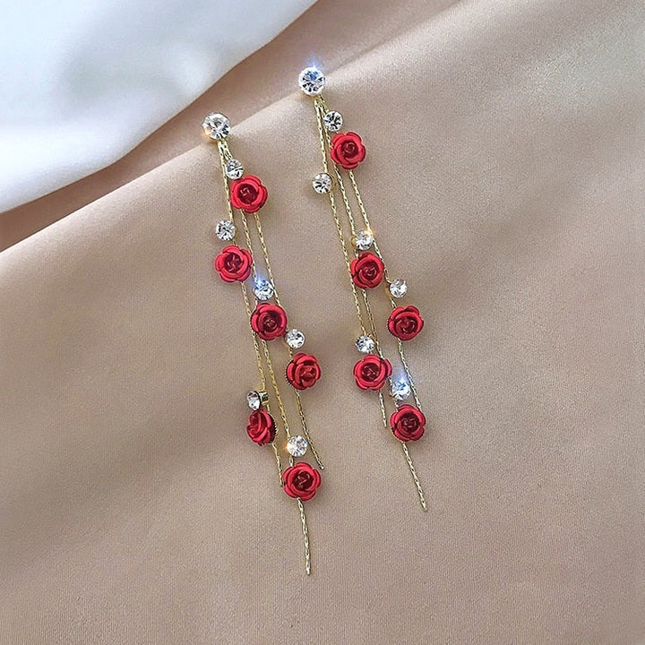 Blooming Beauty Earrings - Vibrant Pink Design