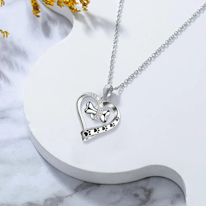 Animal Paw Print Design Jewelry Set - Two-Piece Collection
