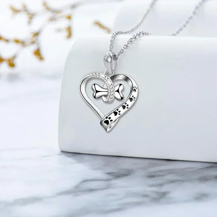 Animal Paw Print Design Jewelry Set - Two-Piece Collection