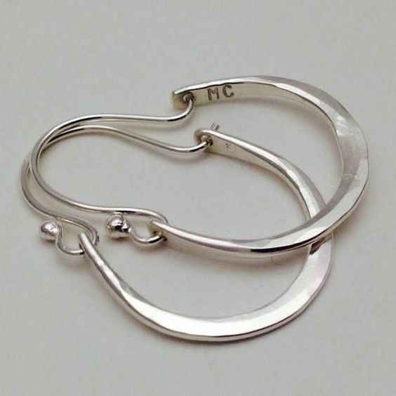 Artistic Vintage Silver Earrings